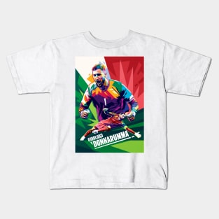 Gianluigi Donnarumma Pop Art illustration Kids T-Shirt